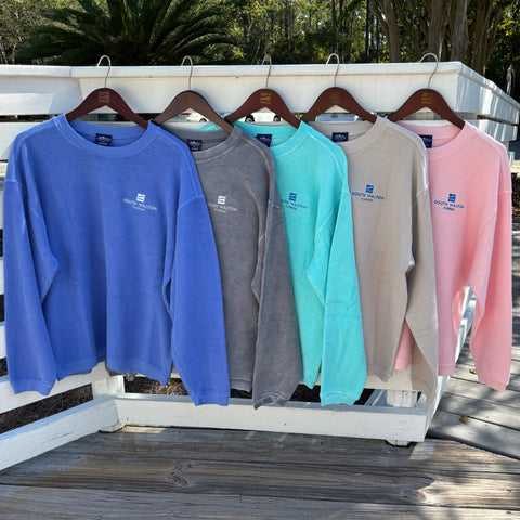 Camden Ribbed Sweatshirt (with embroidered logo)