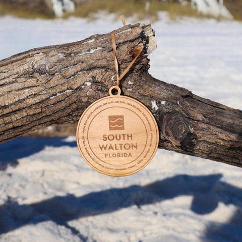 Ornament - wood with beach neighborhoods