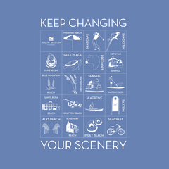 Comfort Colors Long-sleeve Tee - "Keep Changing Your Scenery" design