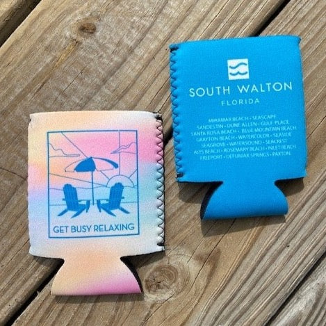 Koozie - "Get Busy Relaxing" Classic