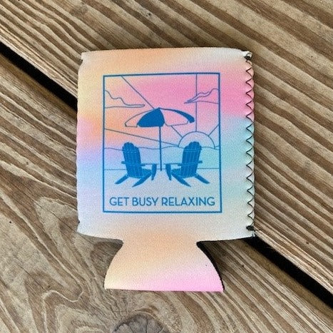 Koozie - "Get Busy Relaxing" Classic